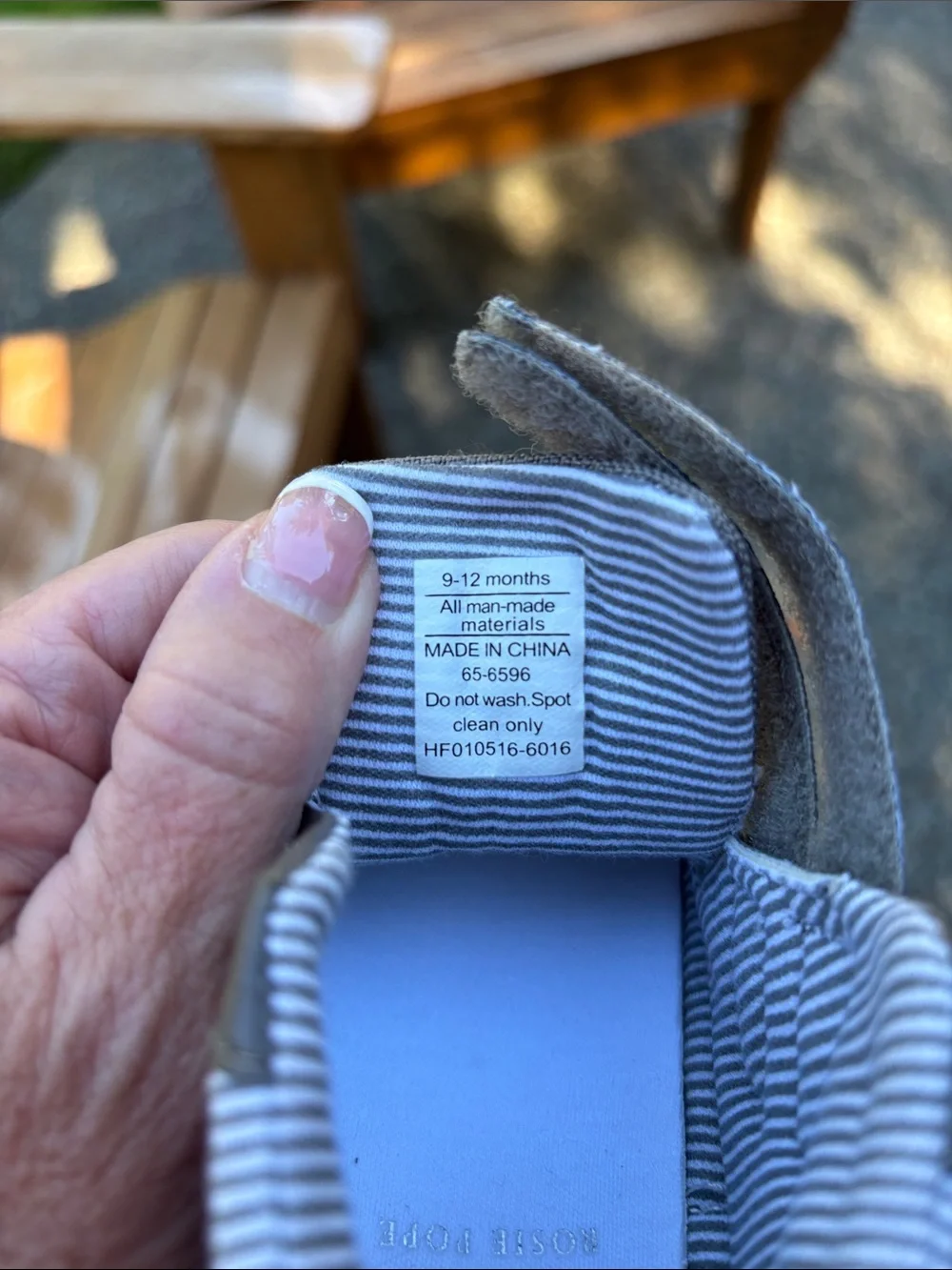 Rosie Pope Gray Kids Sneakers with Printed Trim